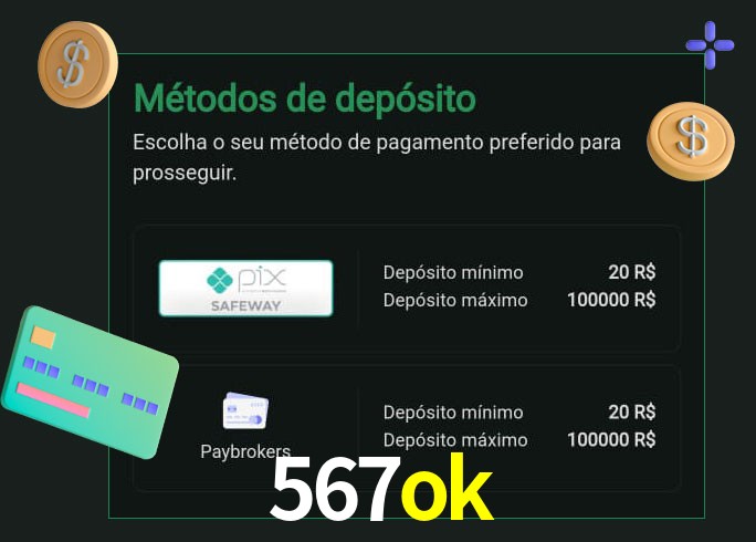 O cassino 567ok oferece uma grande variedade de métodos de pagamento